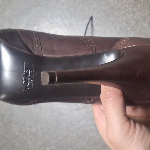 J Crew size 7.5 Brown Oxford High Heels - Picture 5 of 7